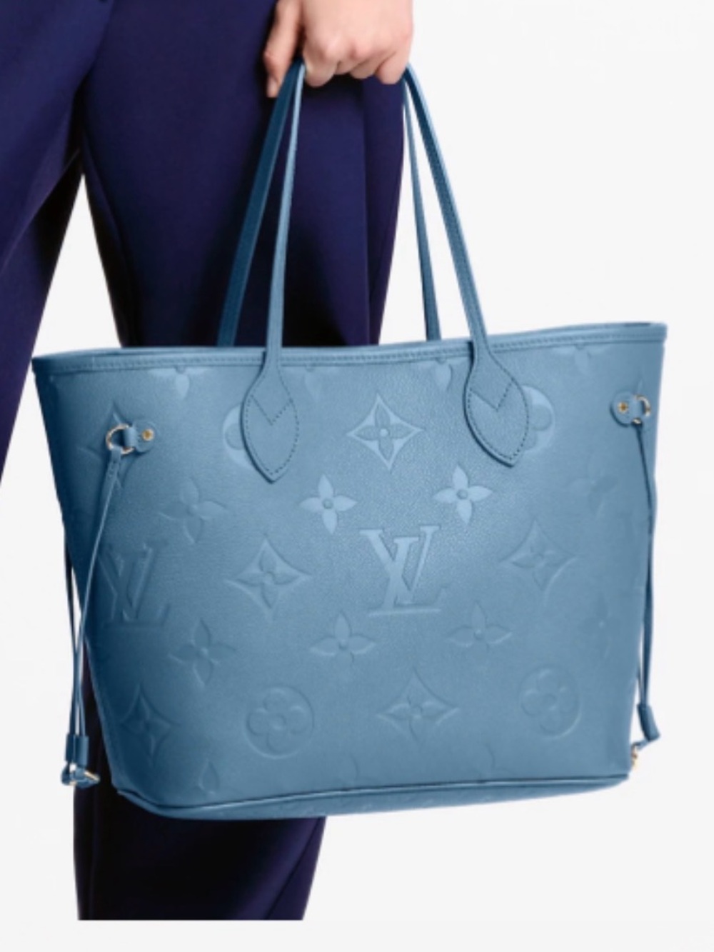 IN SEARCH OF: Louis Vuitton Monogram Blue Leather Neverfull tote (NOT FOR SALE)